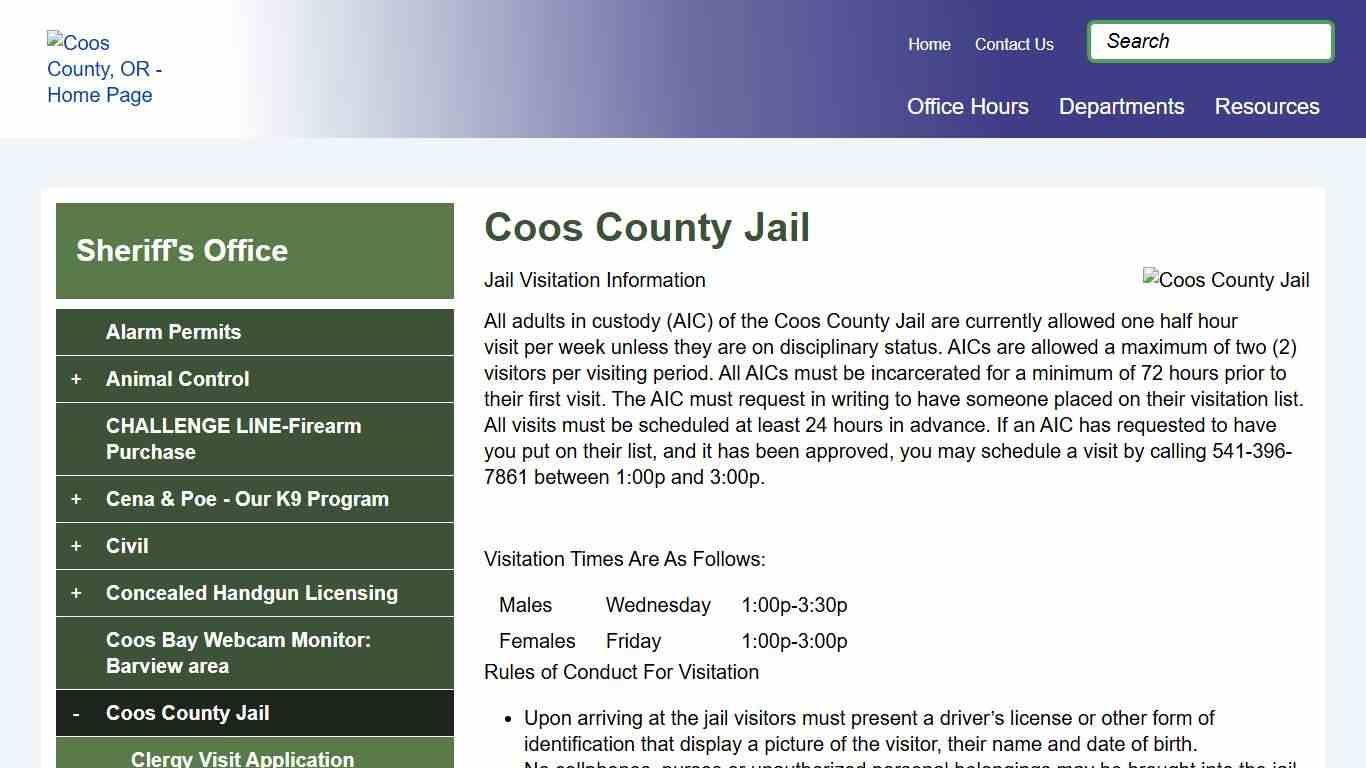 Coos County Jail | Coos County, OR